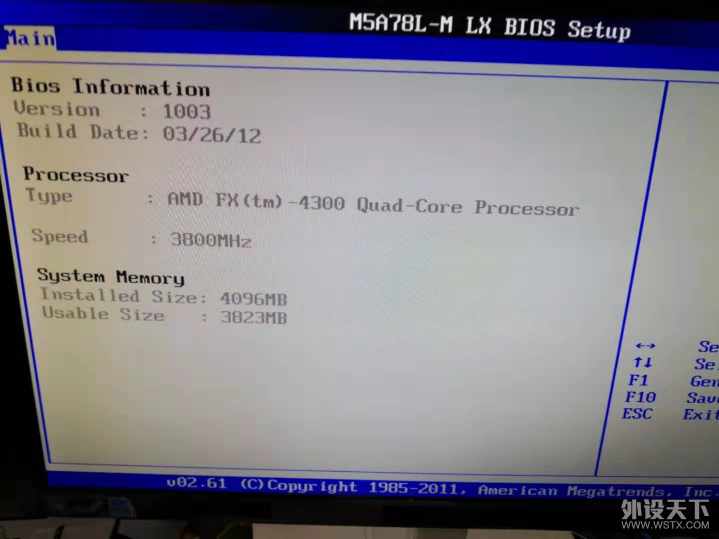 ˶m5a78l-mlx +fx 4300  CPU+2G *2 ڴ һ