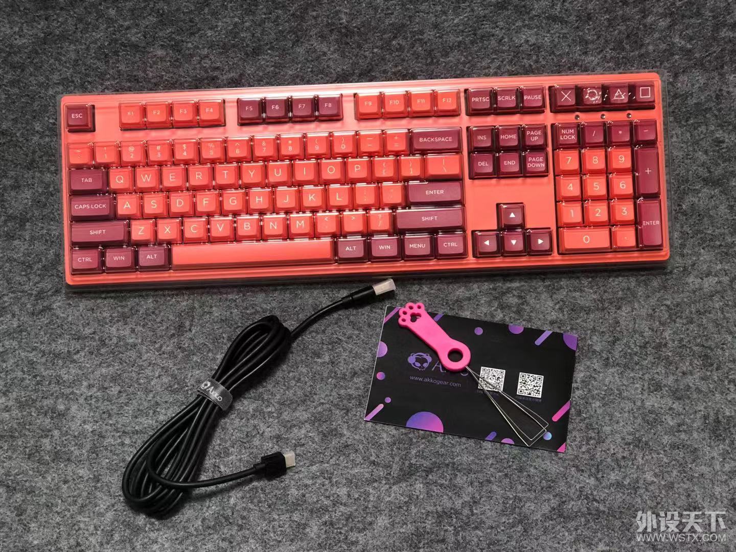 ȫ��OSA�߶�PBT��ɫ��ñ����Akko3108V2�����Ҽ��̿���