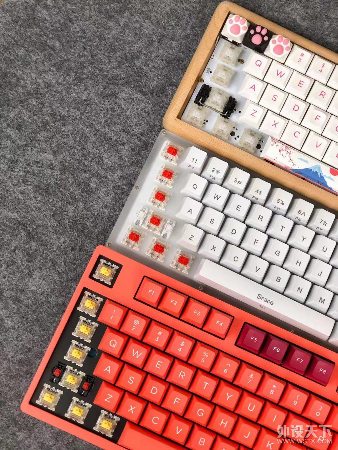 ȫ��OSA�߶�PBT��ɫ��ñ����Akko3108V2�����Ҽ��̿���