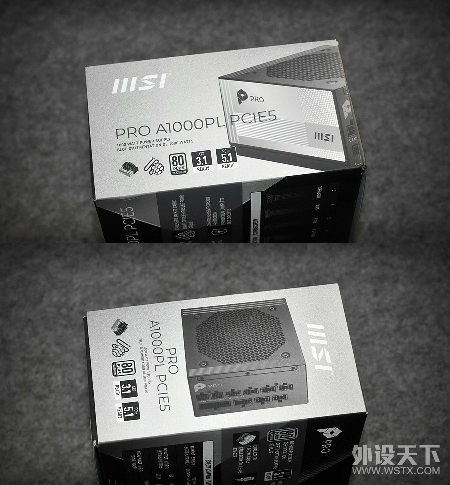 �׽��ʼ۱���ѡ ΢��PRO A1000PL PCIE5ȫģ���Դ �������