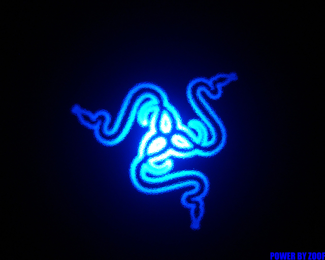 �����͸�����RAZER��ʵFANS����������ɫ����LOGOǽֽ����Ӿ�̬�汾��4��3����ǽֽ