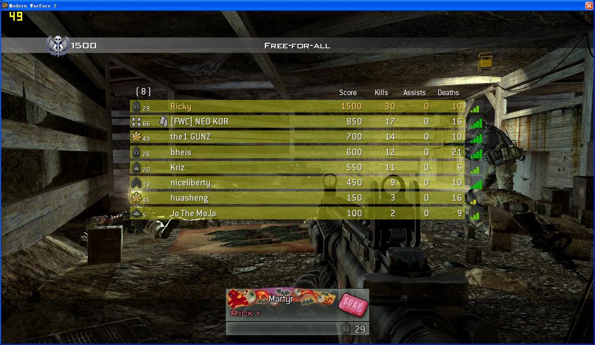 ����һ������COD6�𣿣���G500�������Σ�