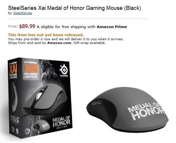 ���� Steelseries&Medal of Honor Gaming ��ɫKINZU ֮�� XAI ���ˣ�