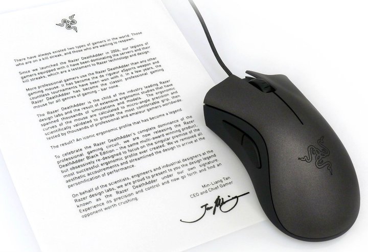 ֻ�Ͳ����ĳ�����Ʒ-Razer DeathAdder Signature Black Edition