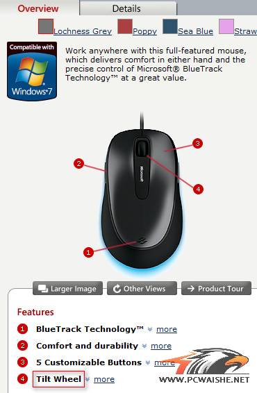 ����Comfort mouse 6000�Ĺ���MS�Ѿ�˵�ñȽ������
