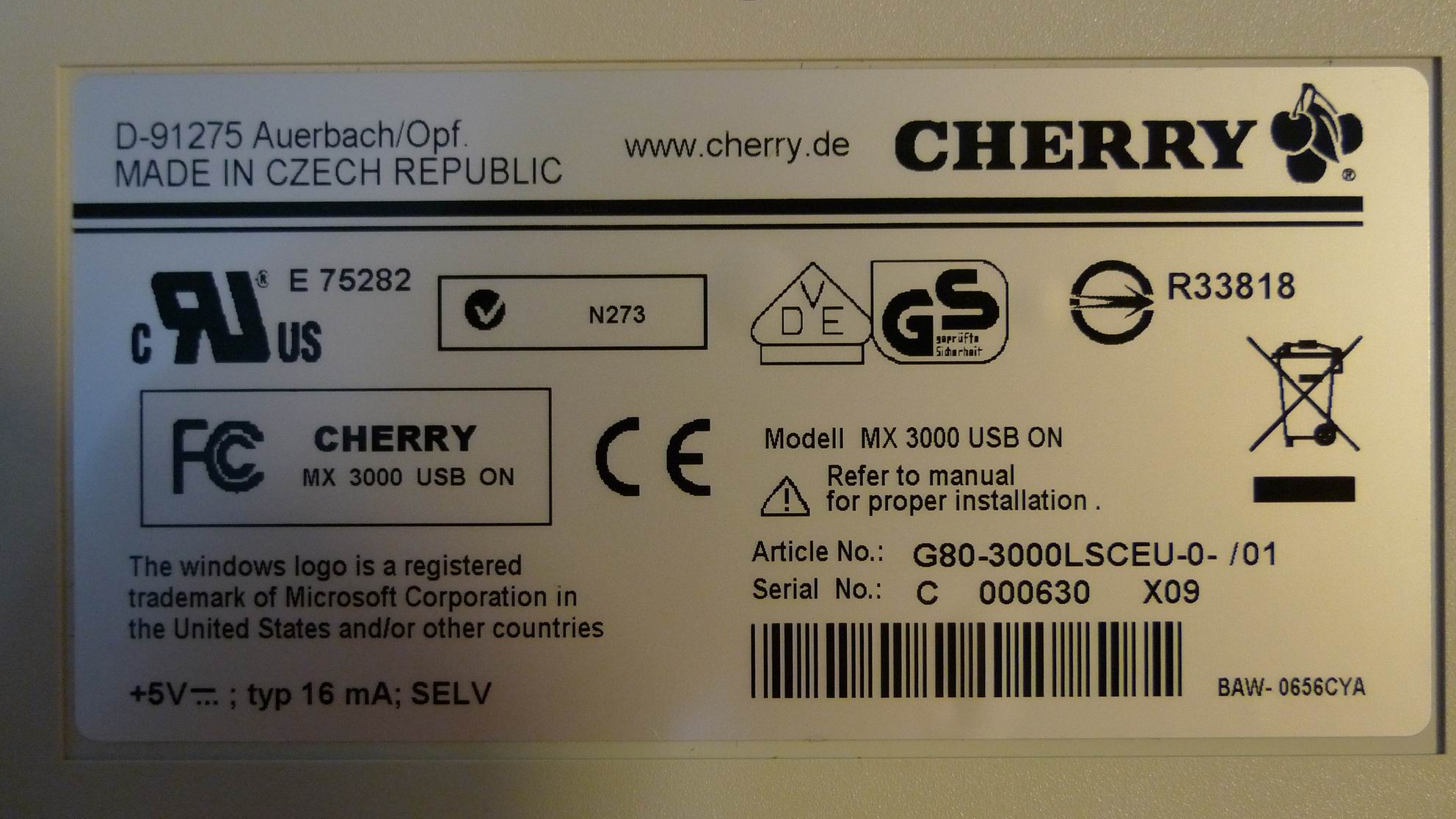 Cherry G80��3000 �����Ƿ�����������