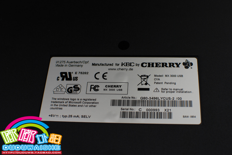 KBC  cherry G80-3496 ¹ԭƷ ײ