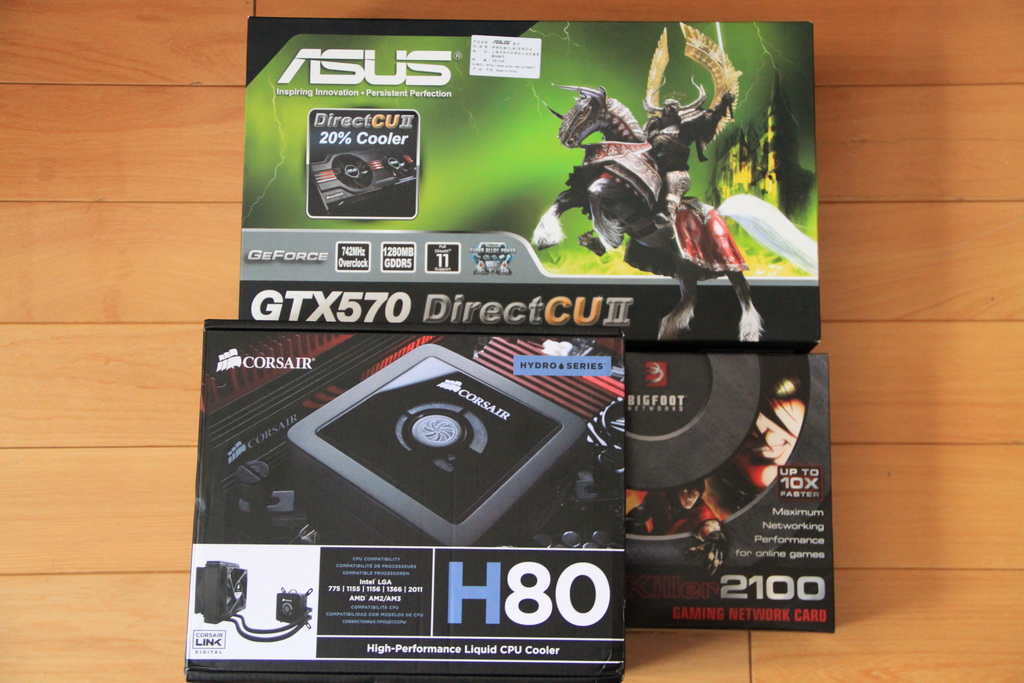 ��˶GTX 570 DirectCU II��������H80��Bigfoot Killer2100 ����