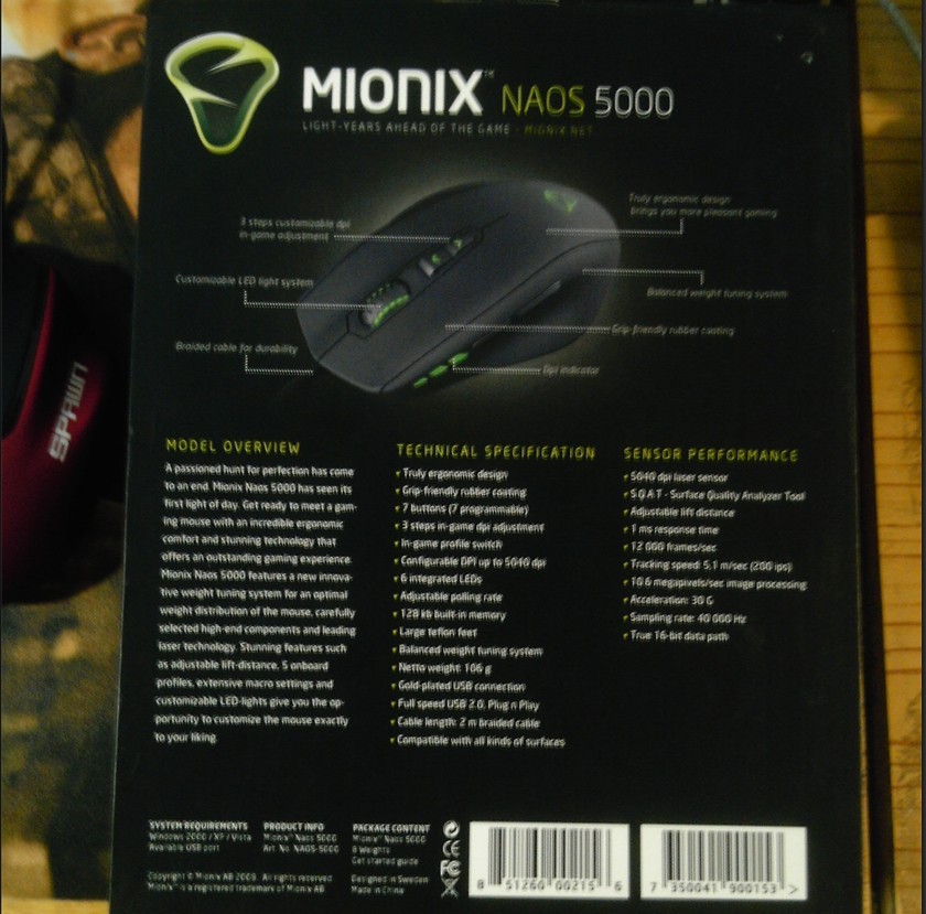 ֻܱ۴ơmionix naos 5K  VS SteelSeries Ikari Optical