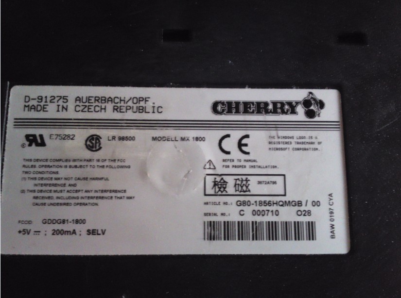 �� rapoo v3   cherry G80-1800 ŷ��(�ݳ�)