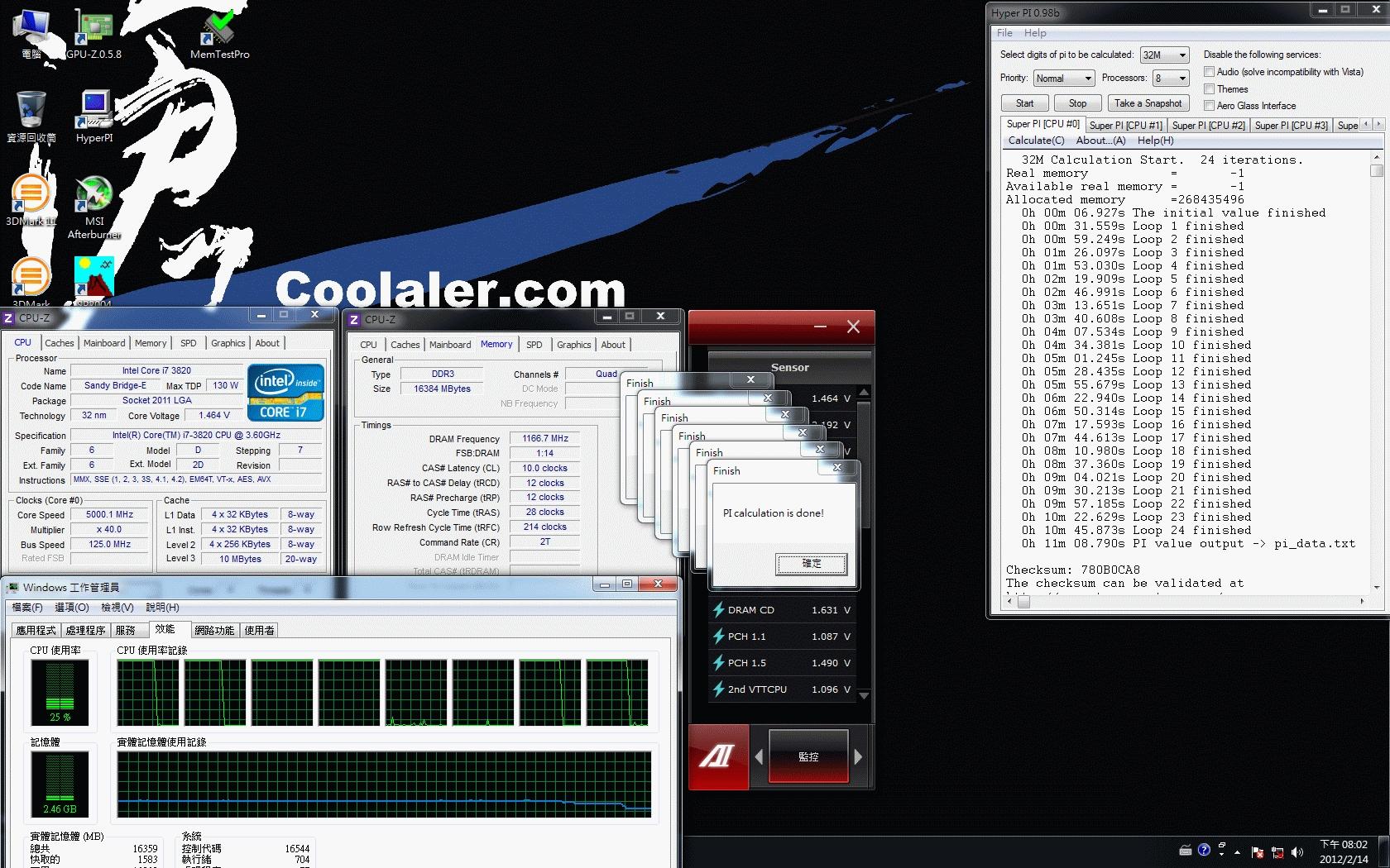 i7 3820如何超到5.0Ghz?