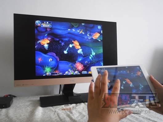 入手土豪金EW2440L，自己研究无线外接iPad mini