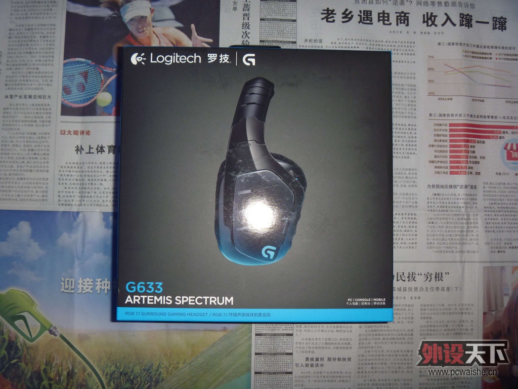 【安徽】炼狱蝰蛇激战特别版鼠标，罗技G633耳机