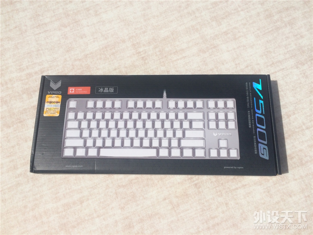 【温柔】终于等到你，雷柏V500s冰晶版红轴机械键盘评测