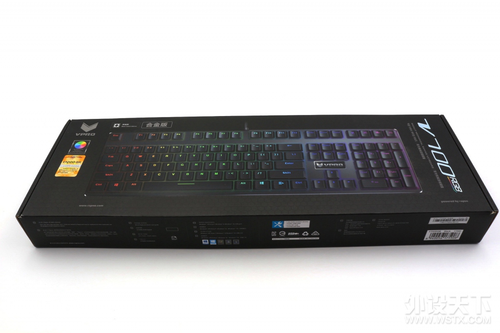 刚到手的，雷柏V700RGB合金版