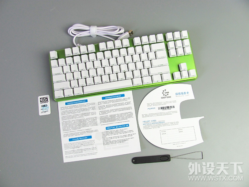 千里缘牵白和绿，当然是选择原谅他——GANSS GK87草木绿机械键盘小记