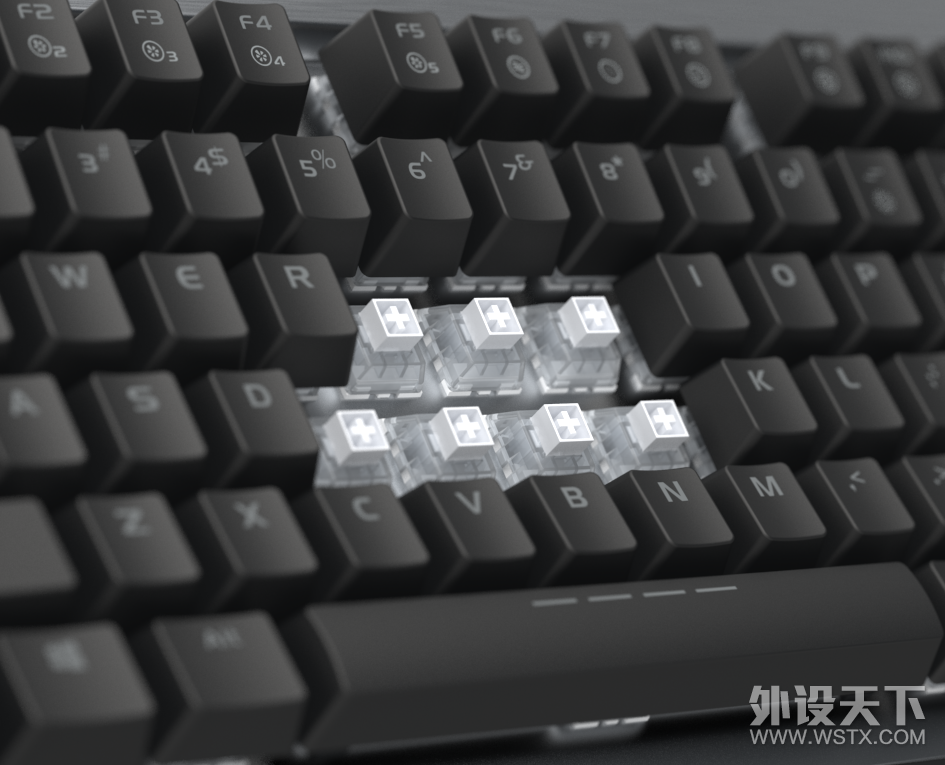 【news】新键盘EK822（黑、白）：PBT双色字透、BOX轴