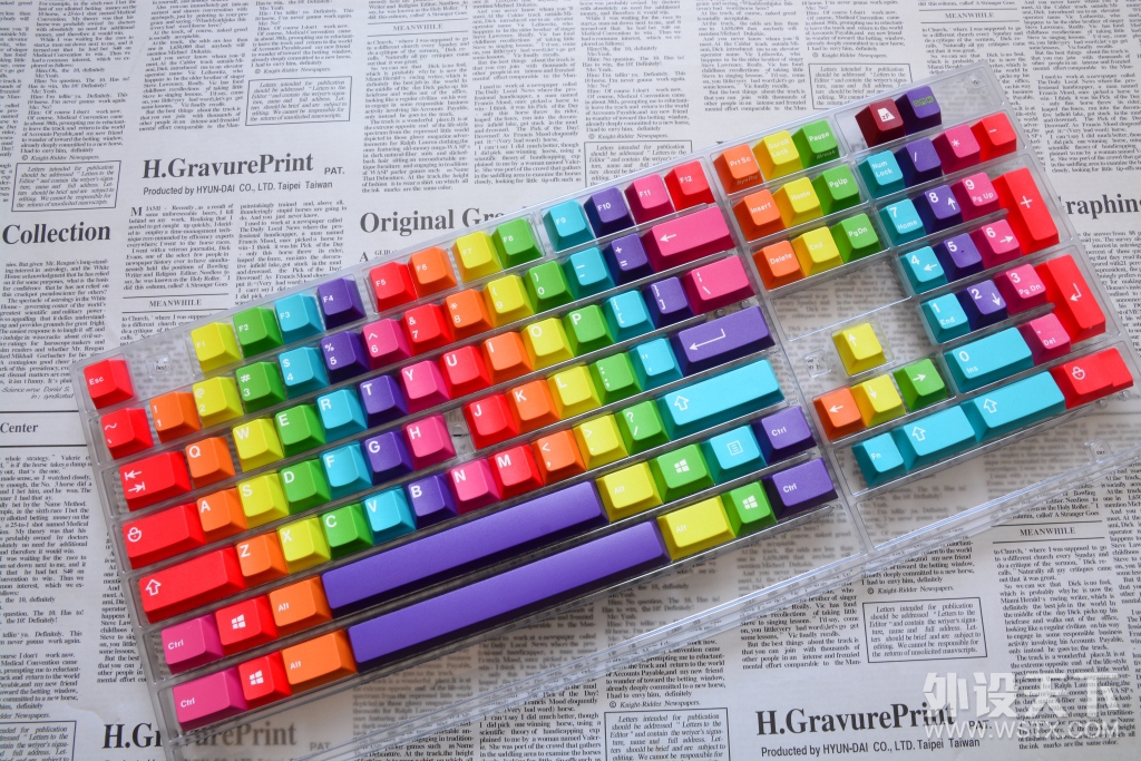 五彩缤纷OR杀马特！你说的算——GMK Rainbow彩虹套键帽图赏