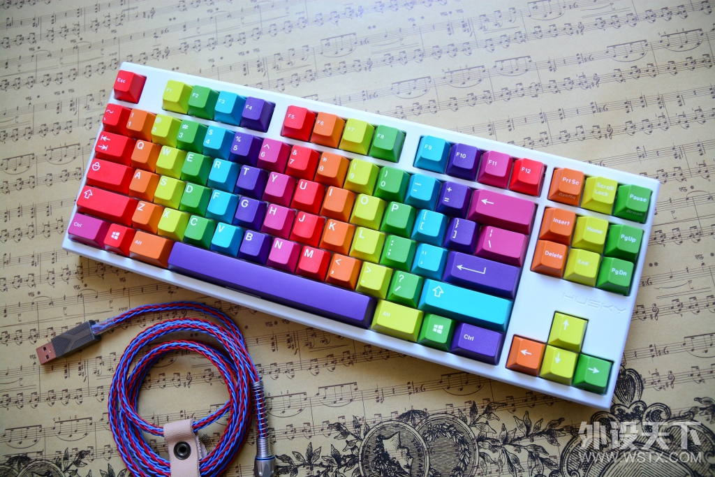 五彩缤纷OR杀马特！你说的算——GMK Rainbow彩虹套键帽图赏