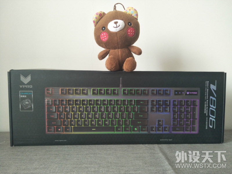 【众测】流光幻彩 —— 雷柏V806背光游戏键盘