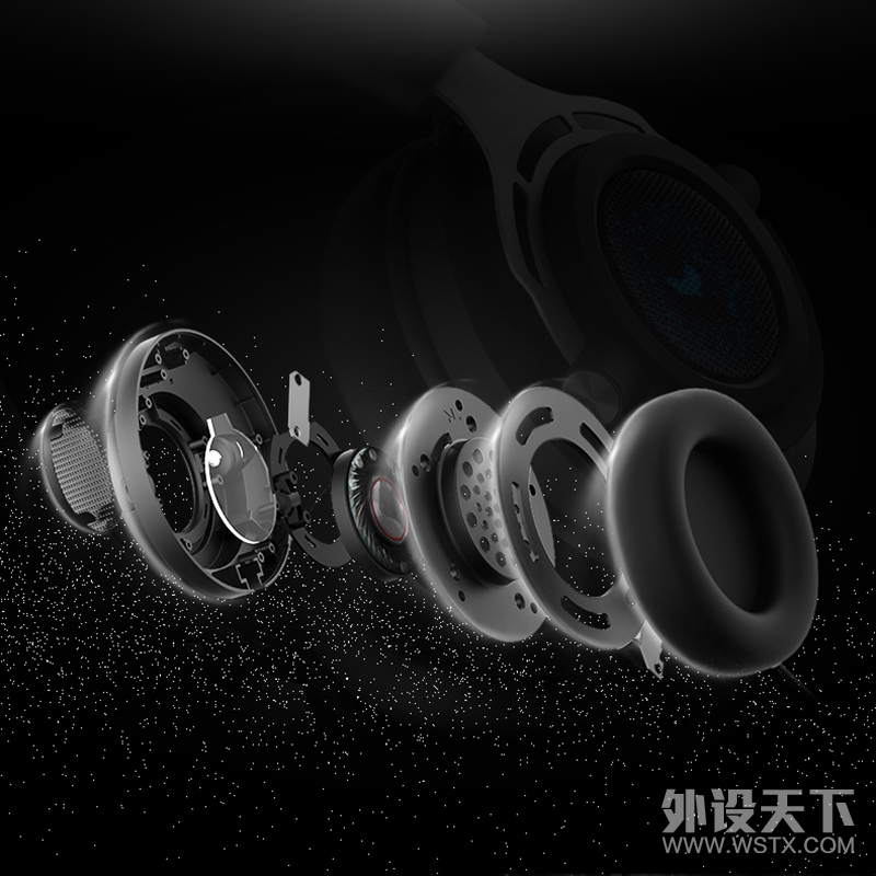 可拆卸降噪麦克风 雷柏VH150游戏耳机详解