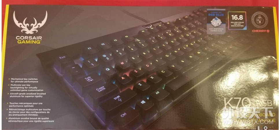 [哈尔滨]绝版海盗船K70RGB老版青轴+源计划亮光键帽，750元。