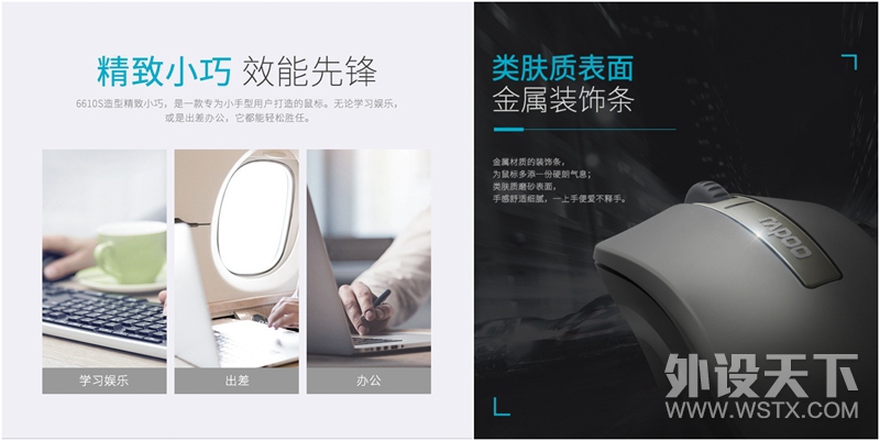 小巧身姿 效能先锋 雷柏6610S三模无线光学鼠标详解