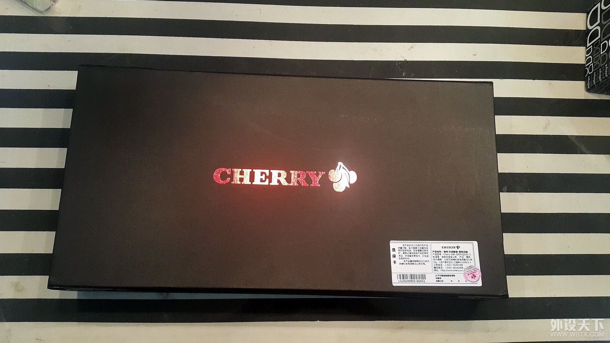 【武汉】cherry G80-3000 黑色 白轴，九五新包邮
