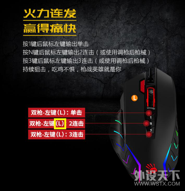 血手幽灵吃鸡专用鼠标 值得信赖的吃鸡鼠标