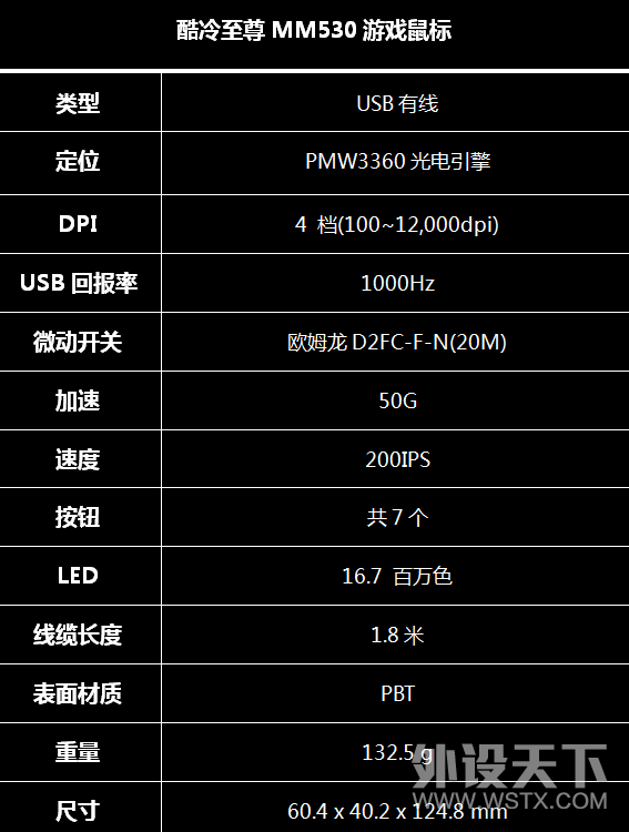 脱胎换骨的开阳星——酷冷至尊MM530游戏鼠标评测