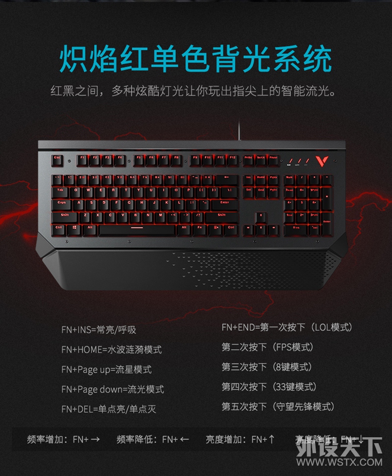 无畏浸泡 雷柏V780防水背光游戏机械键盘详解