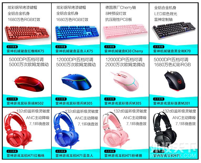 【福利】雷神“色系列”外设产品slogan（标语）征集活动（中奖名单已更新）