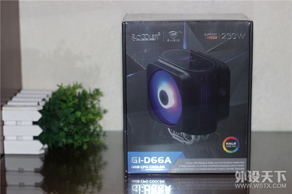 6热管、双RGB风扇，超频三 东海GI-D66A CPU散热器试玩