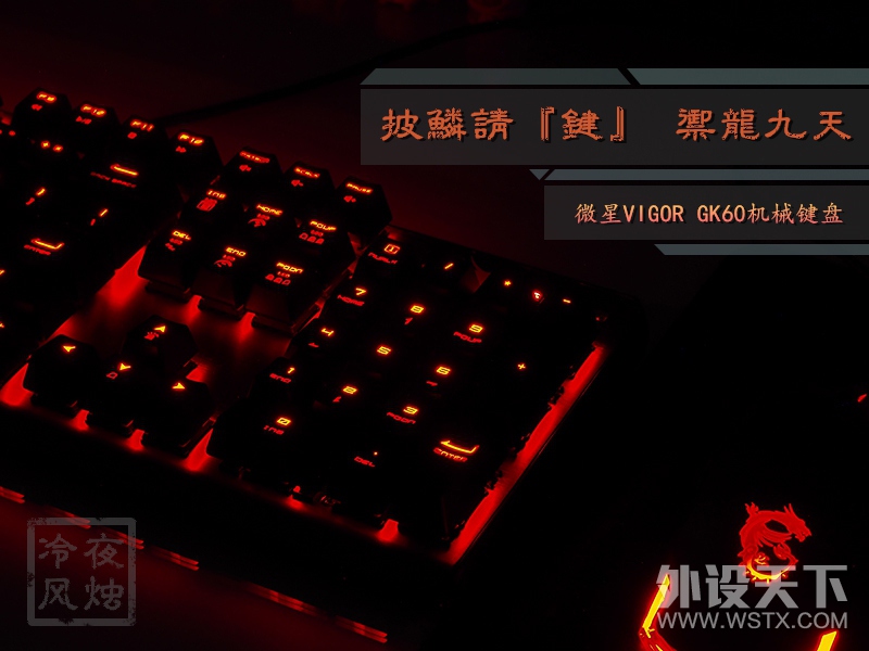 【风烛】披鳞请『键』·御龙九天-微星VIGOR GK60键盘评测