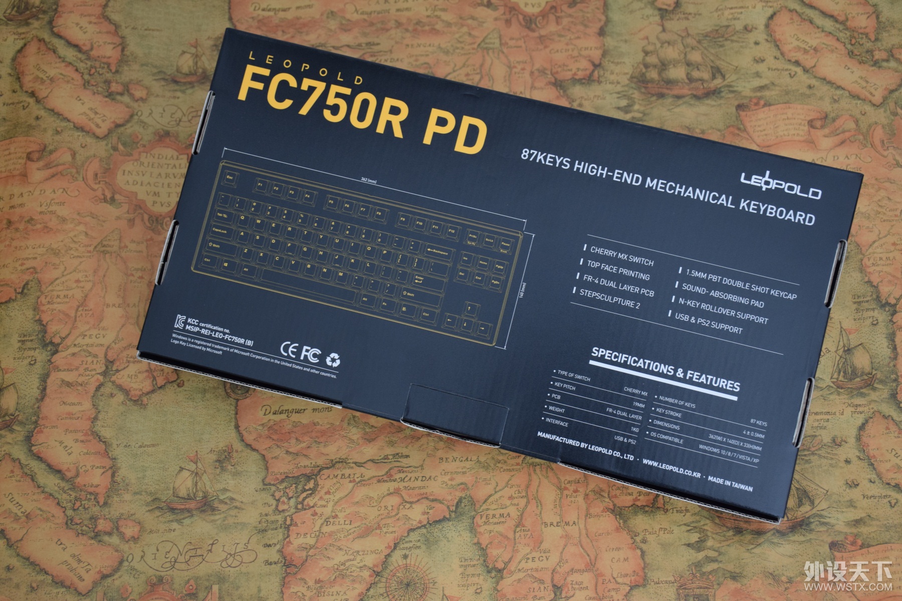 阴差阳错，买了一把“金州勇士队”键盘 leopold FC 750R  PD版