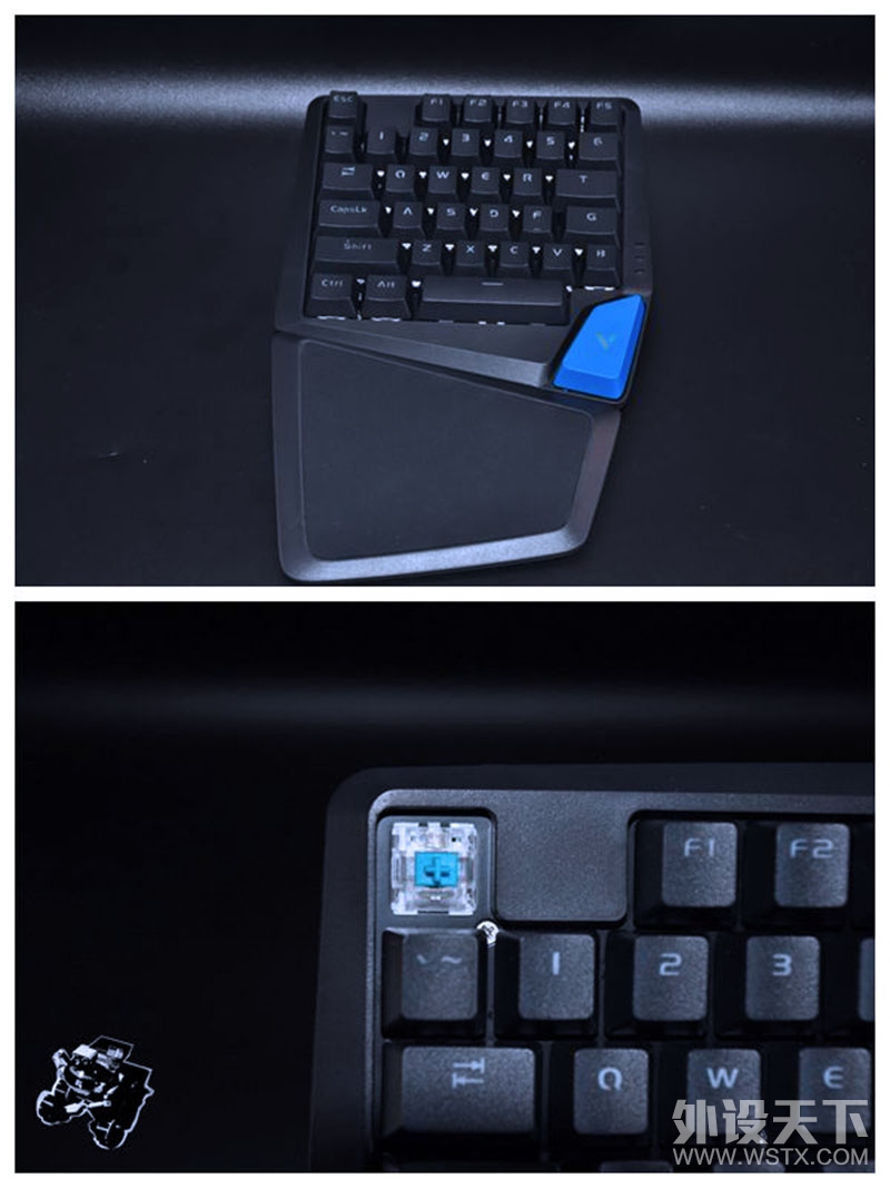 雷柏V550RGB单手键盘评测