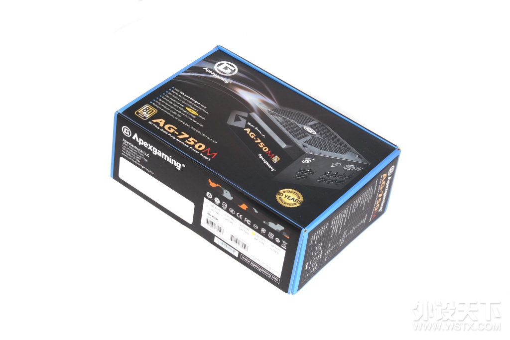 艾湃电竞Apexgaming AG-750M电源开箱