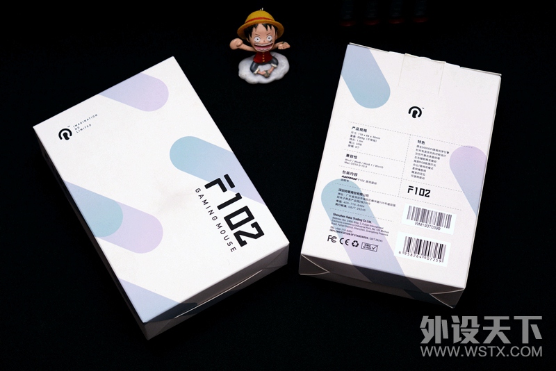 对称设计、激光咬花纹理、139元，镭拓F102鼠标开箱及拆解