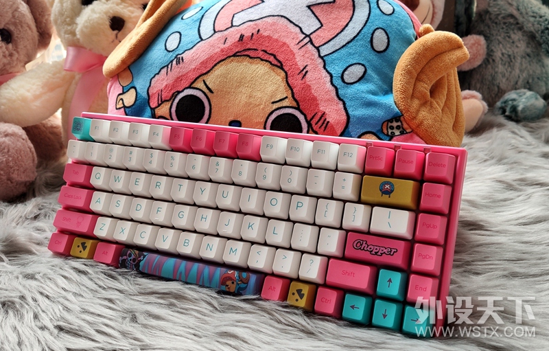 给自己也买个喜欢的玩具，艾酷乔巴键盘晒一下