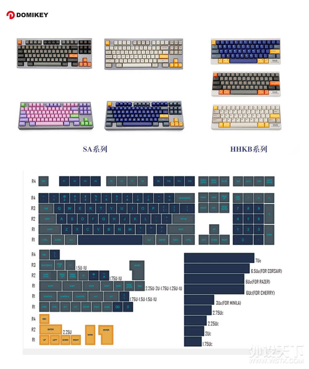 相当有牌面的国产球帽 - Domikey SA 159键大全套