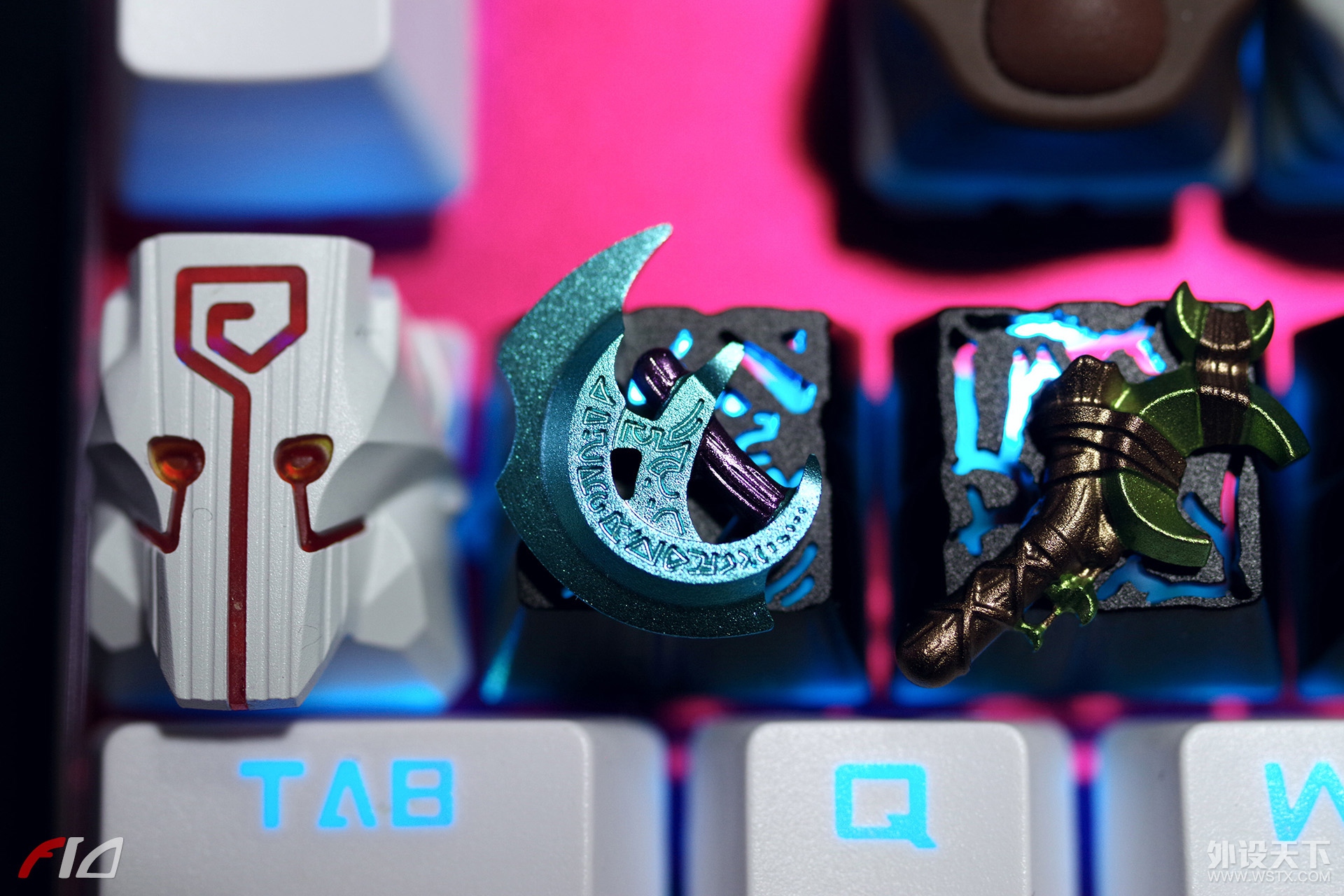 六格神装 | ZOMO DotA 系列金属键帽八件套赏析