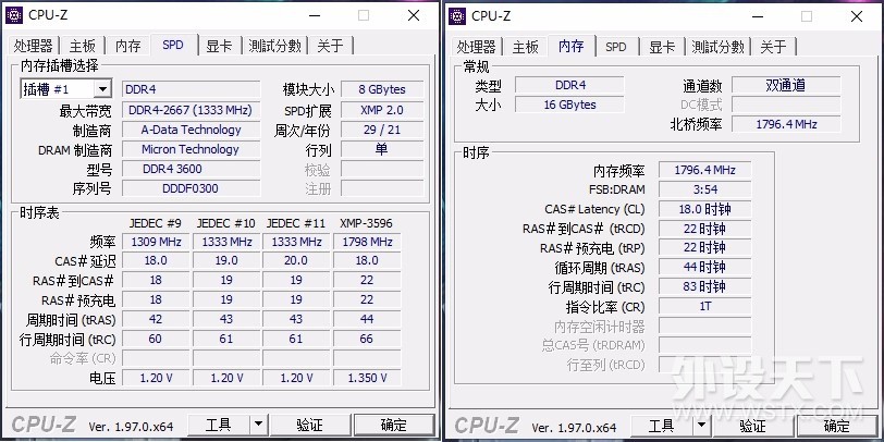 XPG威龙 D45 3600MHz 台式机内存条 体验分享