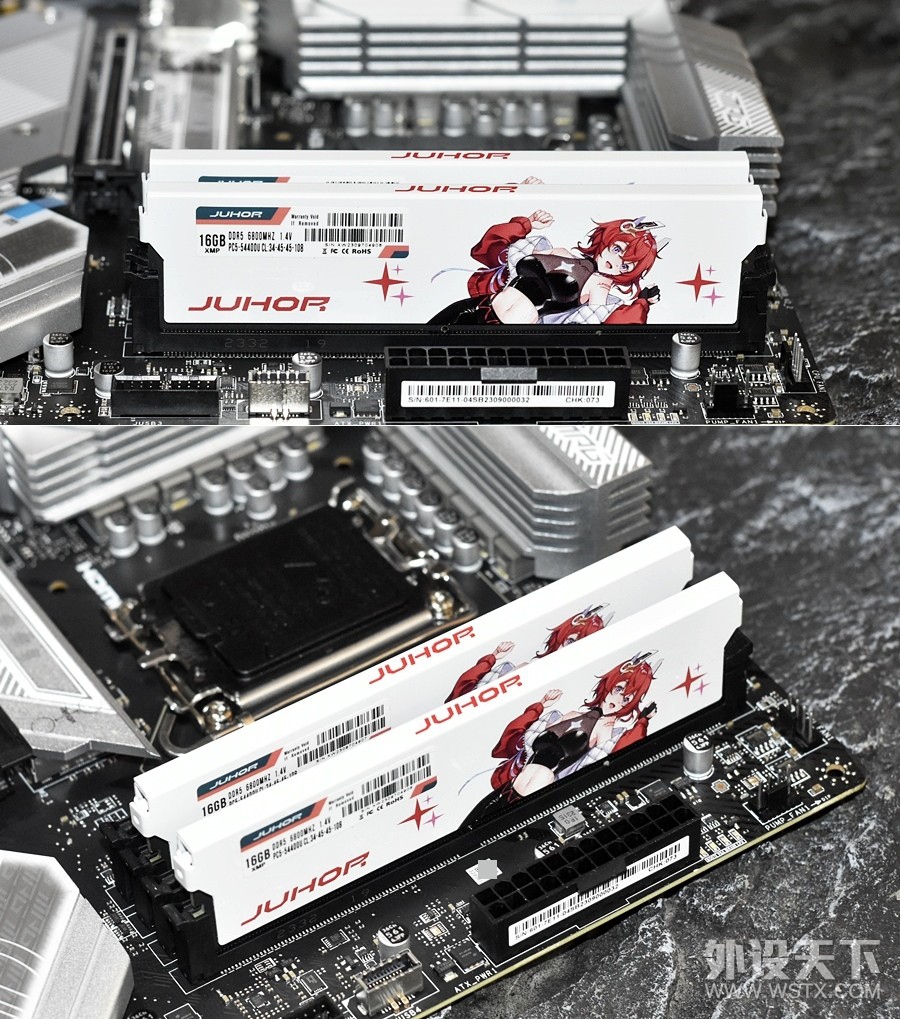 双十一开启二次元超频时代 JUHOR玖合星舞DDR5 6800mhz马甲条 实测值得买