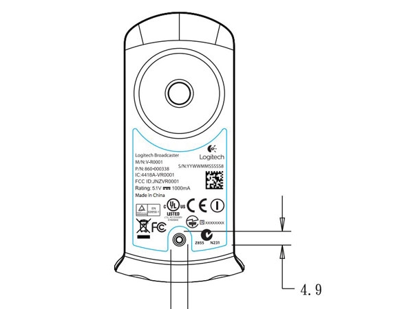 �޼� Wi-Fi Webcam ��������ͷ���� FCC