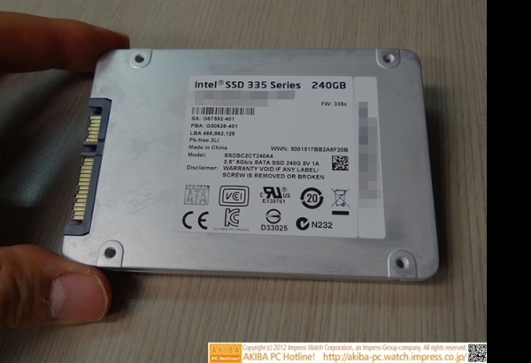  Intel SSD 335տ